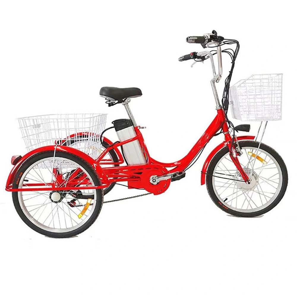 Hot Sell Electric Lady City Bike Bicycle Tricycle Trikevtuvia 24 Inch Electric Trike Fat Tire36V Lithium Battery Electric Drift Scooter Trike